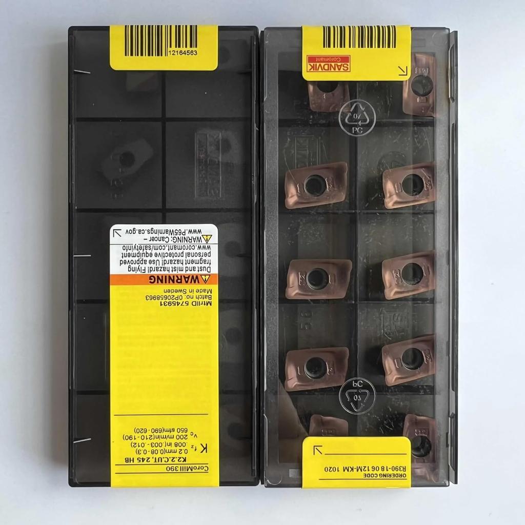 Original Sandvik / R390-180612M-KM 1020  / CNC lathe carbide blade 10 PCS