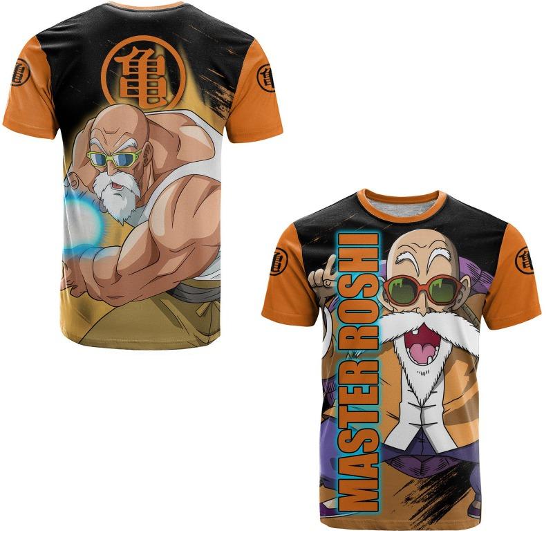 

Japanese Anime Dragon Ball Summer 3d Printed Men s T-Shirt Women Children Street Casual Sports Cosplay Round Neck Tops Clothing XXS