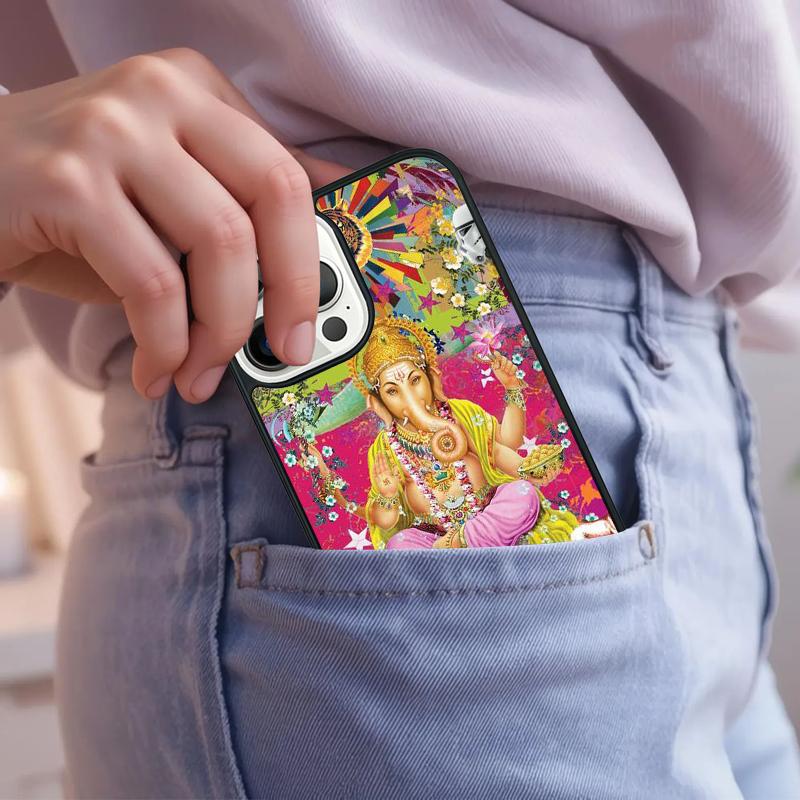 Ganesha Phone Case For iPhone 17 Air 15 16e 14 13 Pro Max Coque 12 11 Pro Max PLUS Cover