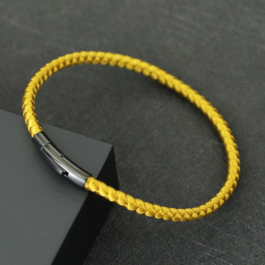 Fashion Grade A Keel Rope Bracelet Unisex Stainless Steel Buckle Wrap Braslet Leisure Pulseira Friendship Braclet Fabric Joias