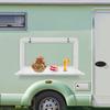Wall-Mounted Folding Table for Camper Vans and RVs, Flip-Down Folding Table for Camping&Picnics,External Hanging Table,800*450mm