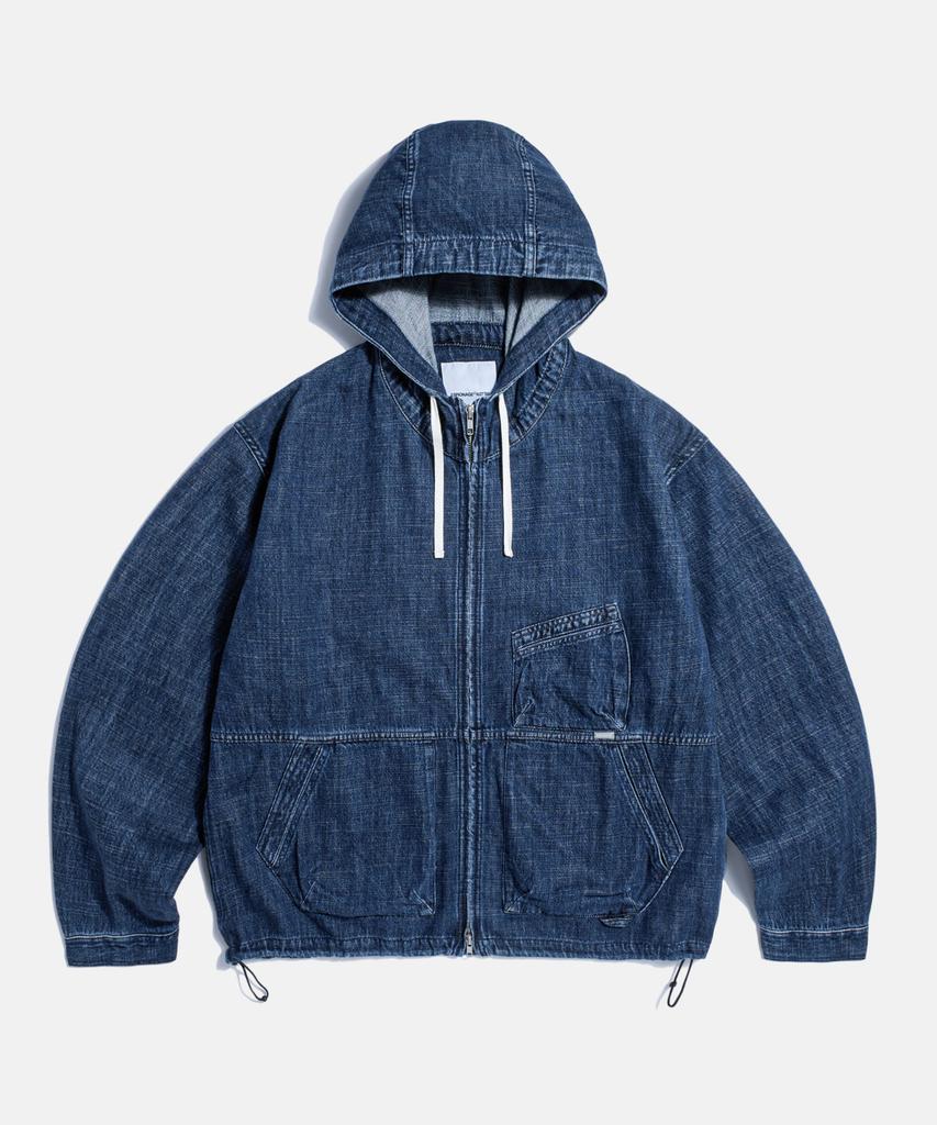 Espionage Kaihara Denim Ray Parka Mid Indigo