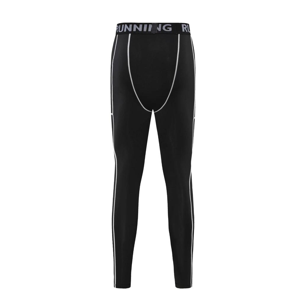 Summer Elastic Sports Compression Pants with Pockets