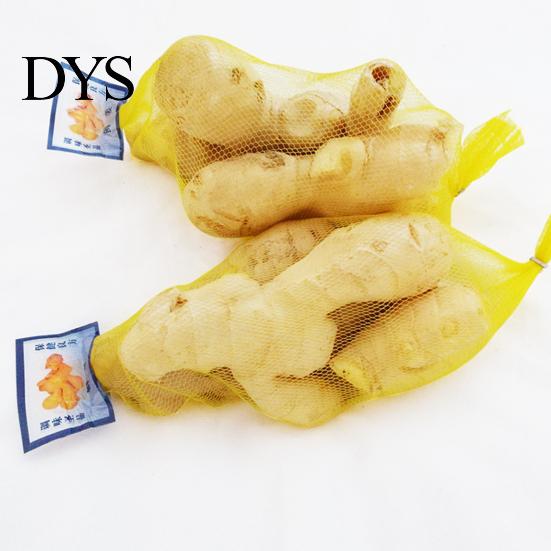 Hanging Bag 100Pcs Mesh Bags Convenient Reusable PE Breathable Garlic Storage Ginger Packing Net Sacks Plastic Buckles for Market