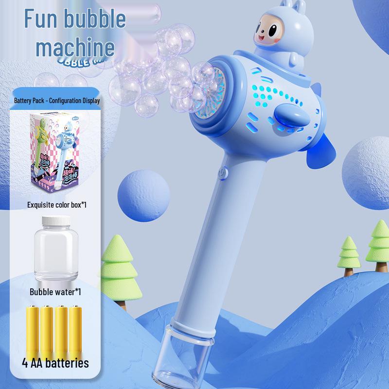 Unicorn Electric Bubble Maker: Kids' Automatic Light-Up Bubble Gun Gift