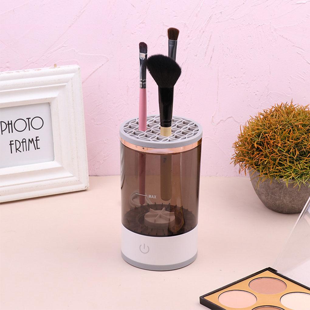 Electric Makeup Brush Cleaner Fast Cleaning And Drying Transparent Body For Easy Monitoring