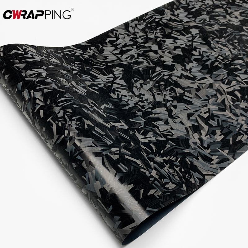 Forged Carbon Vinyl Car Wrap Self-Adhesive Vinyl Wrap Color Change Film DIY Waterproof Auto Interior Stickers Car Accessories