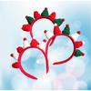 Knitting Christmas Santa Hat Headband Festival Props Hairhoop Family Gathering Headwear Holiday Celebration Headpieces