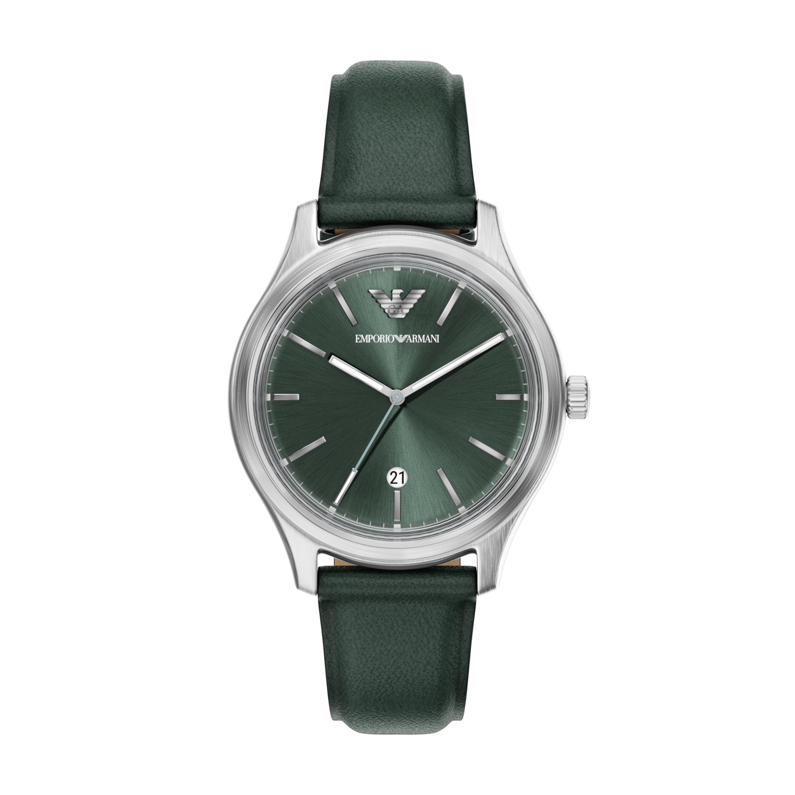

Emporio Armani Men s Analog Leather Watch AR11749 зелёный