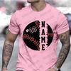 T Shirts for Men Personalized Baseball Shirt DIY Custom Baseball Team T-shirts Top Baseball Team Name Custom Tees for Baseballer