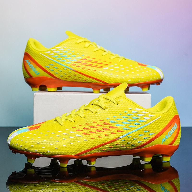 New Long Nail Youth Football Shoes Non-slip and Wear-resistant Competition Training Shoes Adult Broken Nail Sports Shoes Men