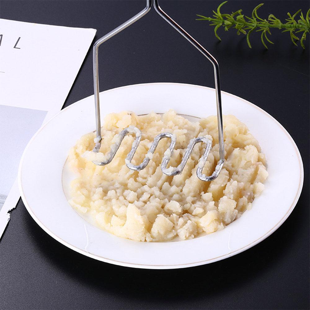 Multifunction Stainless Steel Potato Masher - Vegetable & Fruit Crusher Kitchen Tool