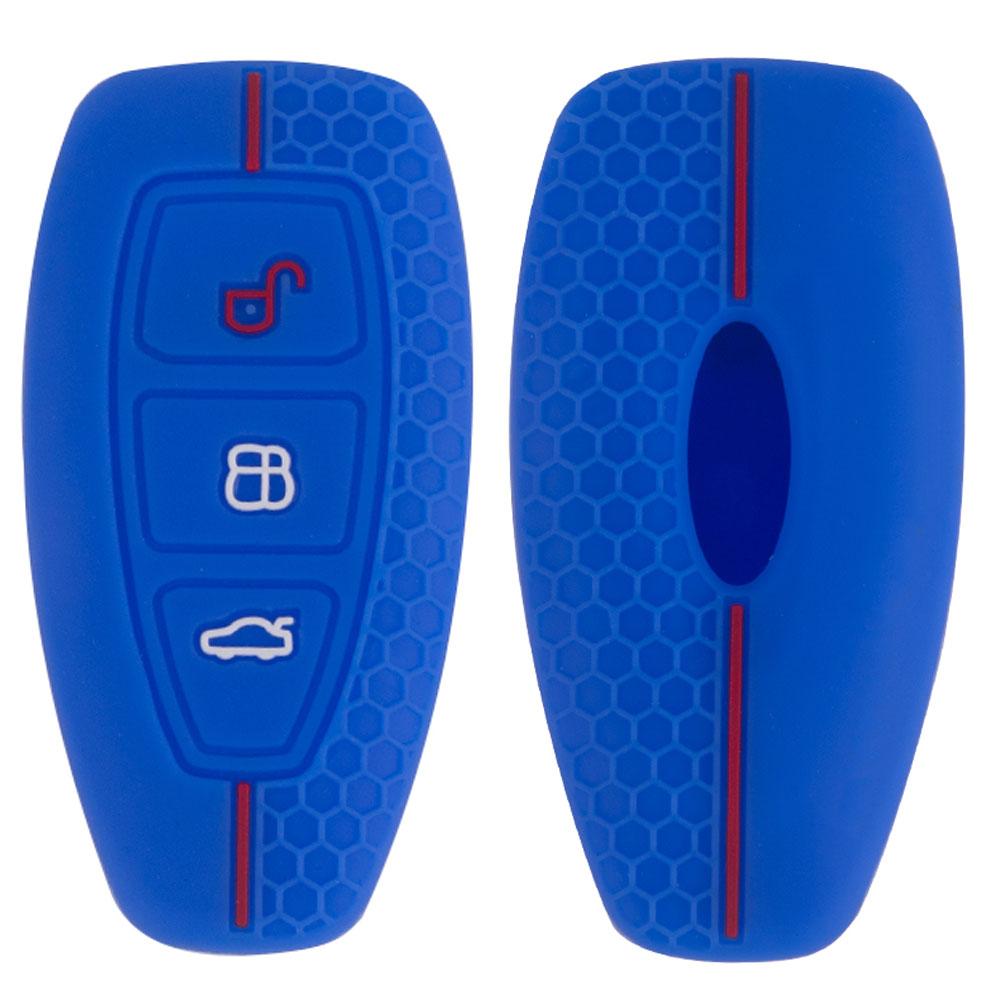 Silicone Car Key Case For Ford Puma Grand C Max Focus Mondeo Kuga Fiesta Ecosport Transit Kuga Silicone Remote Key Case