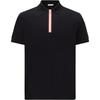 SS25 Three-Color Trim Striped Casual Simple Short Sleeve Polo Shirt Men Polo Shirts Dark-Blue K1-091-8A00002-89A16-77X