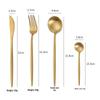 Ruhan Gold 304 Stainless Steel 4-Piece Cutlery Set
