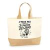 I Can't I Prefer Lions I Can't Minimalist Bag | Cotton Tote Bag with Jute Bottom 18 L 48 × 37 × 13 Cm | Market Shopping