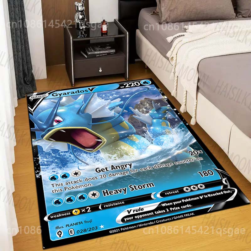 

1PC Pokémon Gyarados Print Rug Carpet for Living Room Children Bedroom Mat Sofa Doormat Floor Rug Home Decor Anti Slip Mat Gfits 100x120cm (39x47in)