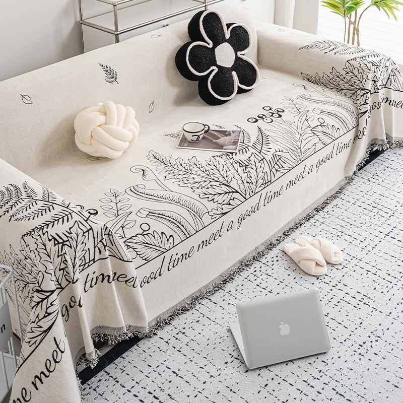 Four Seasons Universal Sofa Cushion Chenille Universal Sofa Cover Towel Full Covered Cover Anti-Scratching Cushion