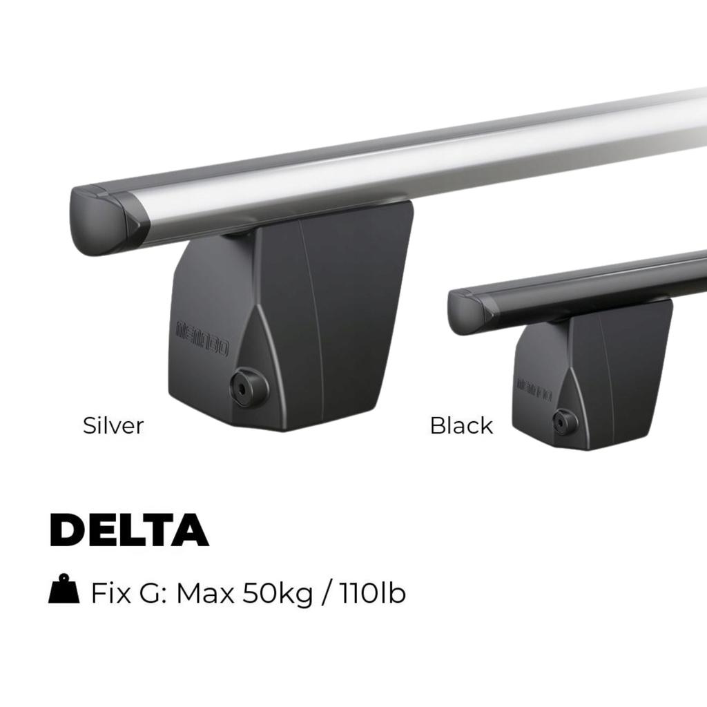DR PK8 2023 Roof Rack - Black Aluminum Delta 135cm, Mounting On the Edges