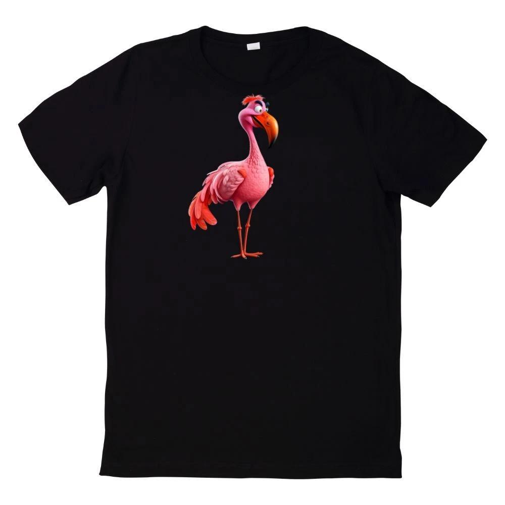 T-Shirt Lustiges Gesicht Flamingo Motiv XXXXL