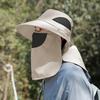 Outdoor Sun Hat UV Protection Hunting Fishing Cap for Men Women Hiking Camping Visor Bucket Hat Neck Flap Fisherman Hat