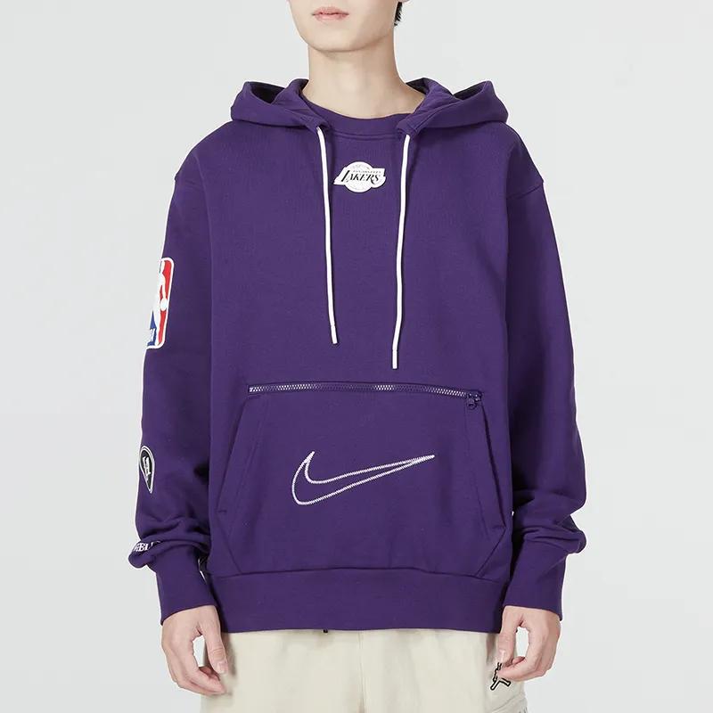 Nike Sweatshirts Men's Purple Hooded Moderate Regular (Unisex) Sweatshirts DR2420 535