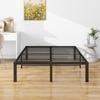 Bed Frame 120x200 Cm Metal, Sturdy Platform Bed with Headboard, Noiseless, Easy Assembly, No Box Spring Needed, Ideal for Couples & Guest Rooms