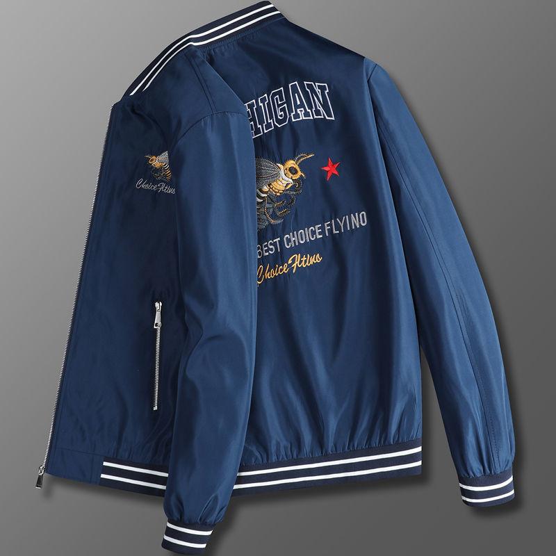 Men's Jacket Spring and Autumn Youth Large Size Versatile Handsome Thin Jacket Casual Trend Autumn