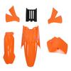 Motorcycle Fairing Cover Kit Orange Front Wheel Mudguard Splash Guard Kit for Senior Adventure