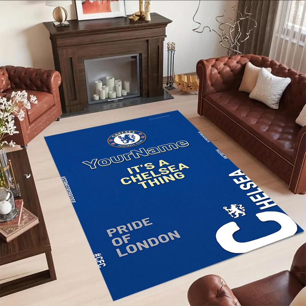 Chelsea Customize Your Name Carpet Perfect for Entryway Hallway Study Room Dining Room Anti-slip Rug Anime Office Decor Gift for Festivals