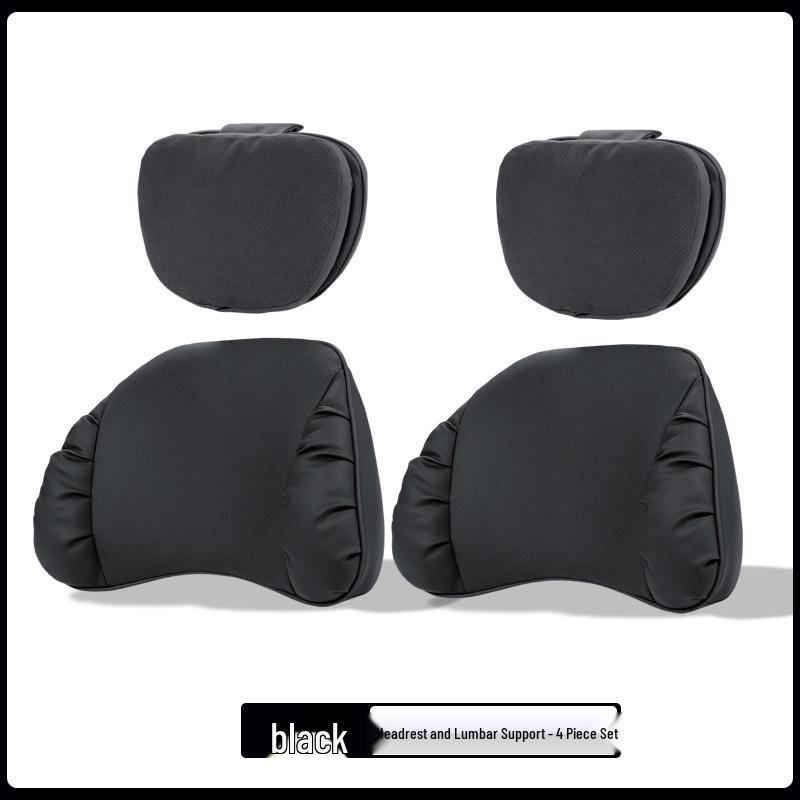 Mercedes-Benz & BMW Dual-Use Car Neck & Lumbar Support Pillow Set
