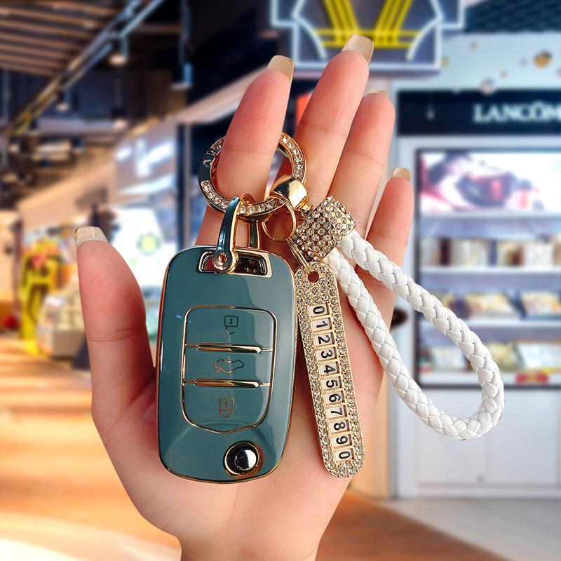 Baojun 510 Luxury Key Case with Folding Buckle for Models 730, 530, 360, 310W, E200, 630, 560.
