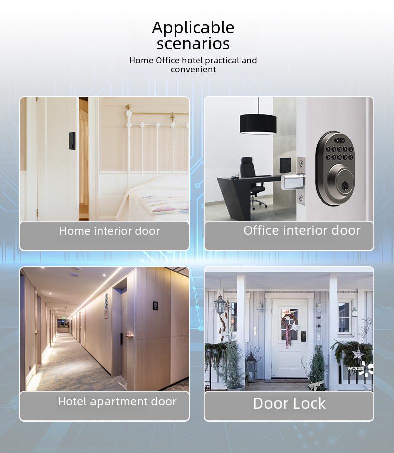 Smart Electronic Keypad Deadbolt Lock with Automatic Door Control