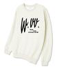 Wibelibellyu No Rush Oversized Terry Sweatshirt Cream