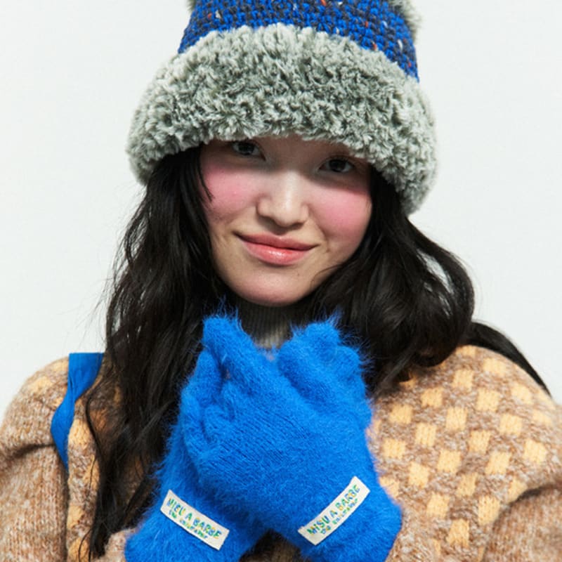 MISU A BARBE BLUE MONSTER GLOVES