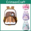 Entzückender geschlechtsneutraler Rucksack für Kinder mit Zeichentrickfiguren für die Schule