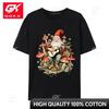 Süßes Cottagecore Weihnachtsmann Weihnachten Gitarre T-Shirt Enganliegendes Unisex T-Shirt Jugendliche Oberteile T-Shirts Baumwolle Kunststil