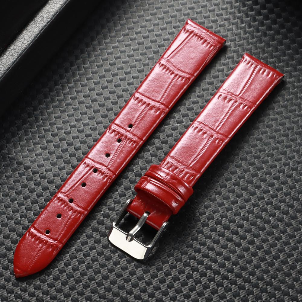 8mm 10mm 12mm 14mm 16mm Universelles Leder-Uhrenarmband für Herren Damen Ersatz-Uhrenarmband Weiche Schlanke Armbänder Ultradünne Gürtel