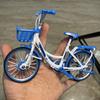 1:10 Mini Model Alloy Bicycle Die-Cast Metal Finger Mountain Racing Adult City Bike Simulation Collection Gifts Toys 14Y+