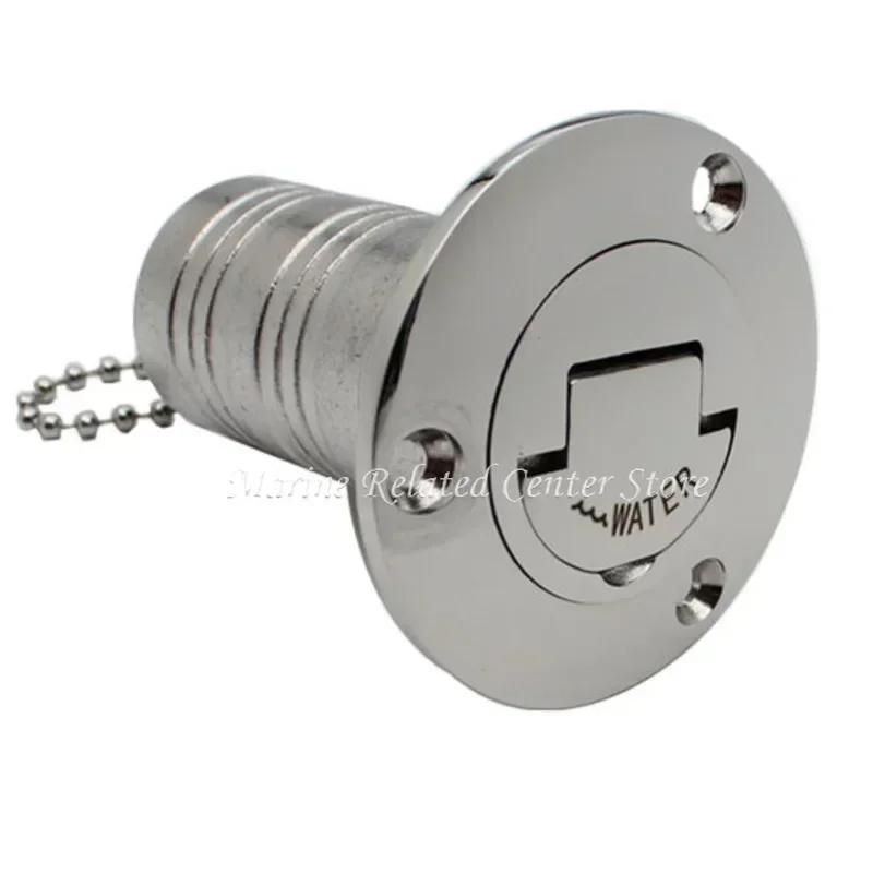 45/90 Degree Stainless Steel 316 Deck Filler Cap GAS DIESEL FUEL WASTE WATER 50mm(2inch) Marine Boat Yacht Hardware Deck Filler