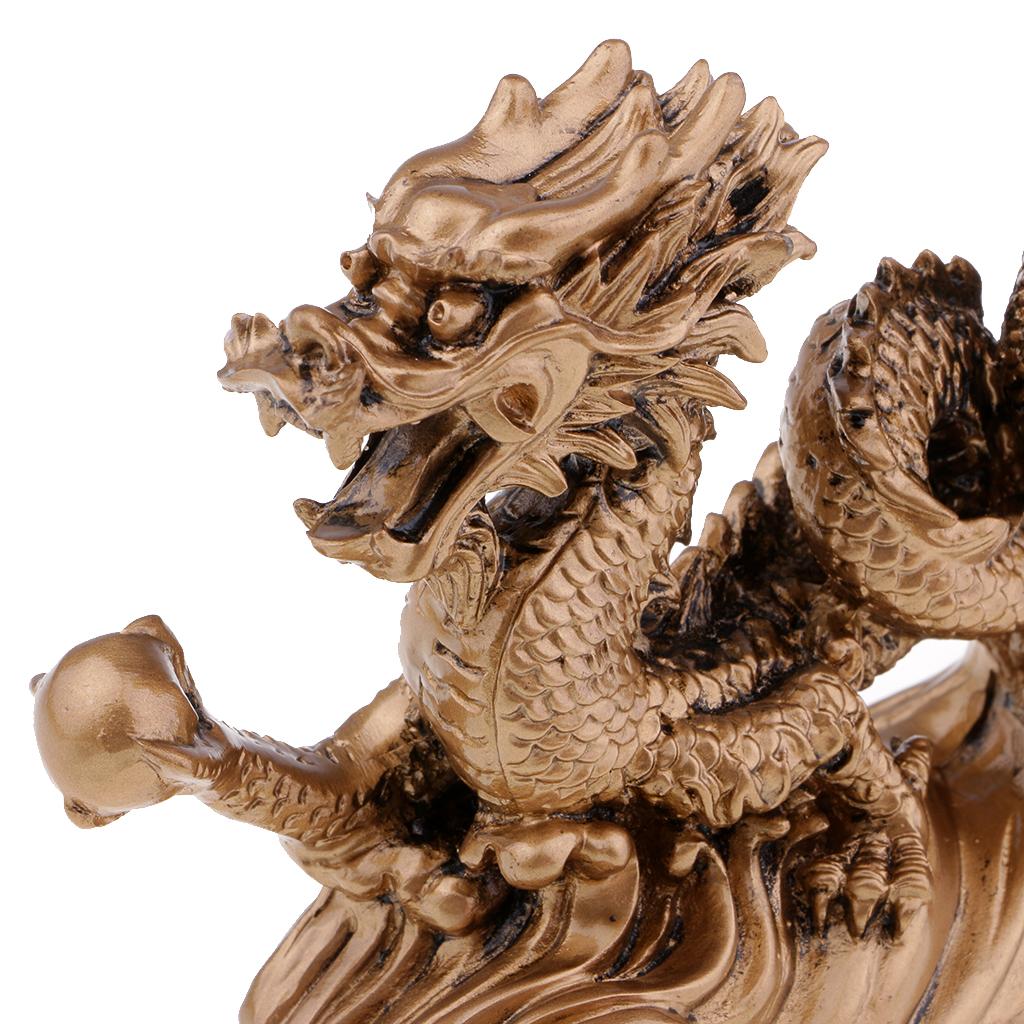 Dragon Sculpture Animal Statue Classic Zodiac Decoration Figurine Business Gifts