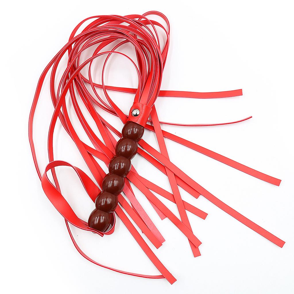 VaHppy Adult Sex Toys SM  Products Whip 63CM 90g PU Queen Tease Couple Flirting Spanking Tassel Tail Delicate Gourd Handle