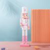 Pink & White Princess Style Wooden Nutcracker Ornament