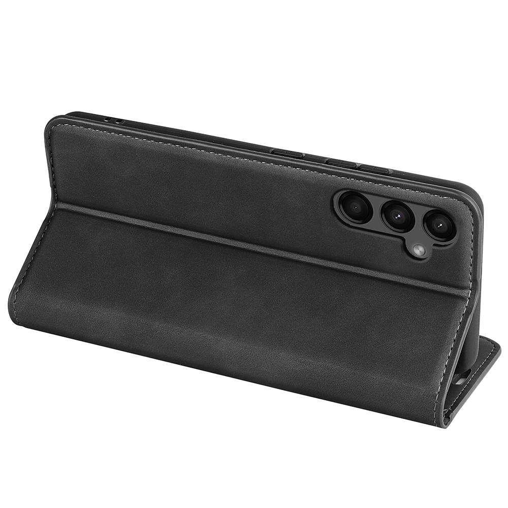 For Samsung Galaxy A15 5G Phone Case PU Leather Wallet Stand Skin-touch Mobile Phone Cover