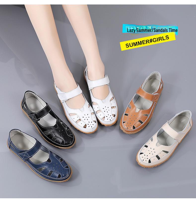 Naiste kevad/suve suured mokassiinid - Õhulised sandaalid ja mugavad pealetõmmatavad kingad