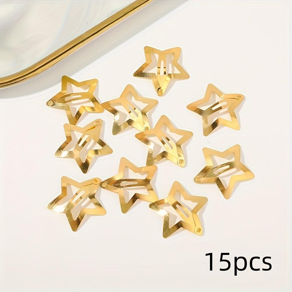 Fermagli a Stella Y2K per Ragazze Fermagli a Scatto Stella Filigranata Fermagli Semplici BB per Capelli Fermagli Accessori per Capelli, Regalo per Eid, Ramadan