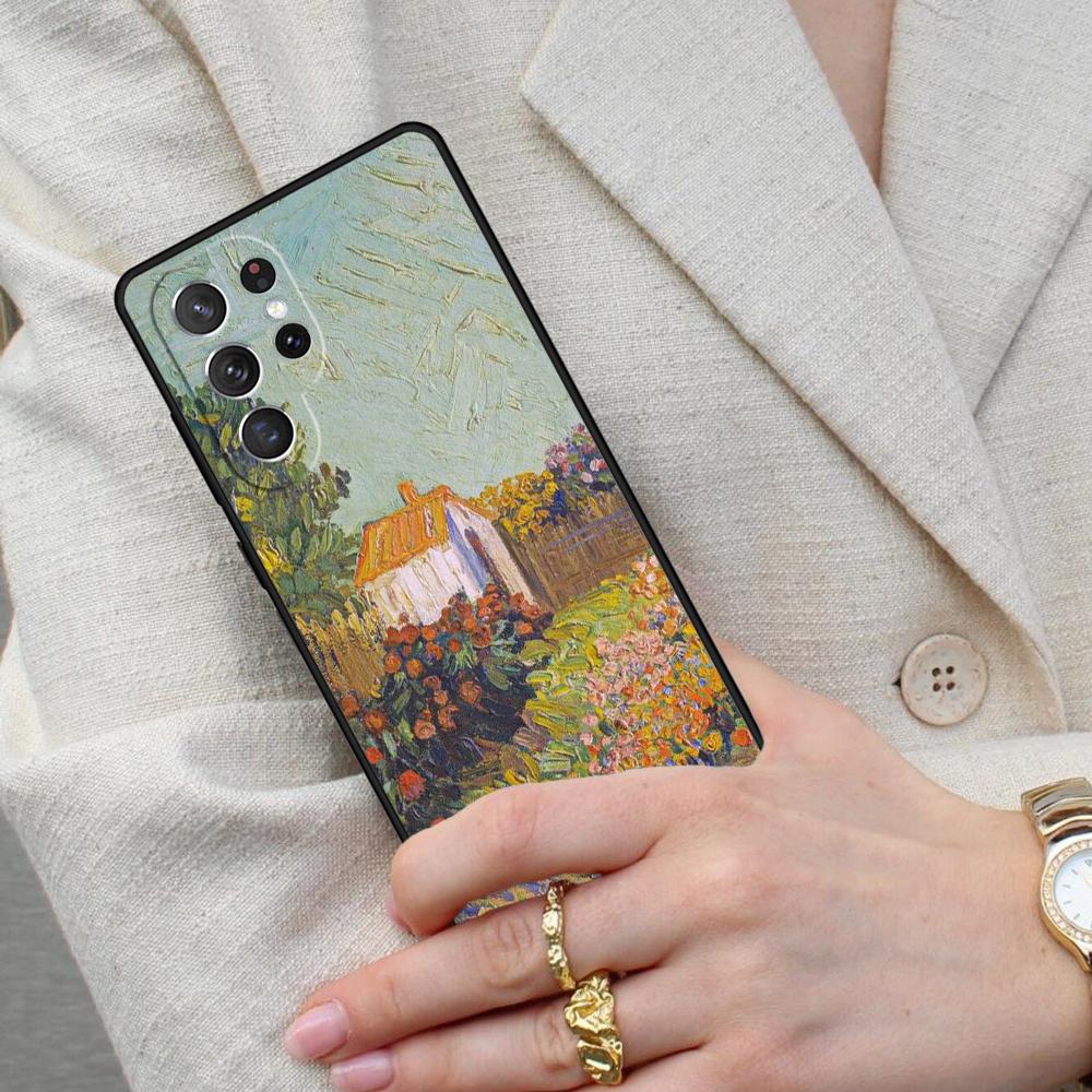Paintings Starry Night Van Gogh Cell Phone Case for Samsung Galaxy S26 Ultra S25 S24 S23 S22 S21 S20 Note10 Cover