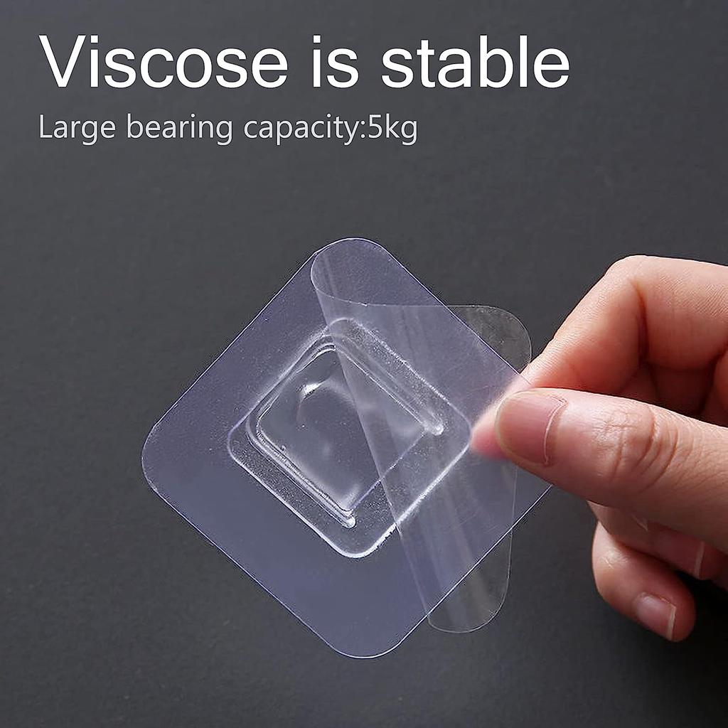 30 Pairs Multi-Purpose Hooks Double-sided Adhesive Wall Hooks Waterproof Clothes Hats Towel Hooks Kitchen Bath Door Hooks