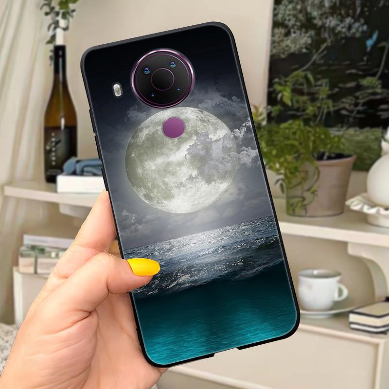 For Nokia 5.4 Case Soft Black Silicone Phone Back Cover For Nokia 5.4 Case Nokia5.4 TA-1333 TA-1340 TA-1337 TA-1328 TA-1325 Cat