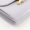 CELINE Triomphe Tri-fold wallet Small flap wallet Compact wallet purple leather Women Used